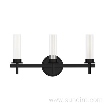 Stylish 3-Light Black Wall Sconce Decorative Vanity Light